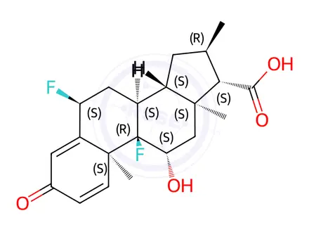 Chemical structure of Difluocortolone Impurity 3