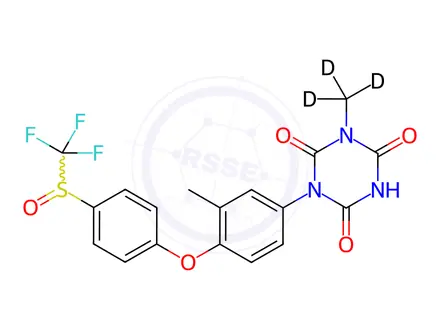 Chemical structure of rac Toltrazuril-d3 Sulfoxide