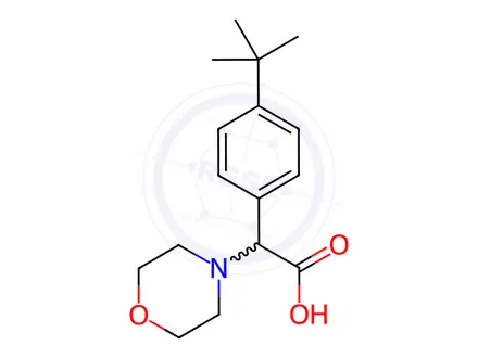 Chemical structure of 2-(4-(Tert-butyl)phenyl)-2-morpholinoacetic acid