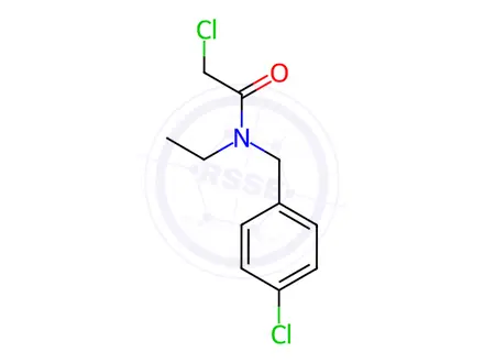 Chemical structure of 2-Chloro-N-(4-chloro-benzyl)-N-ethyl-acetaMide