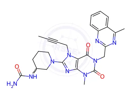 Chemical structure of Linagliptin Impurity 148