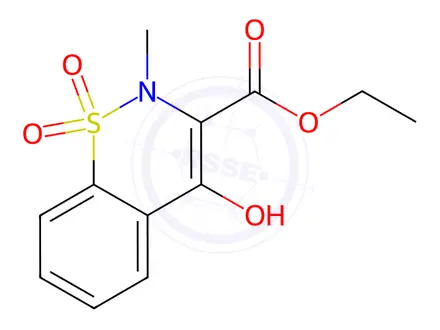 Chemical structure of Ethyl 4-Hydroxy-2-methyl-2H-1,2-benzothiazine-3-carboxylate 1,1-Dioxide