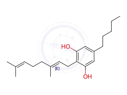 Chemical structure of Cannabigerol