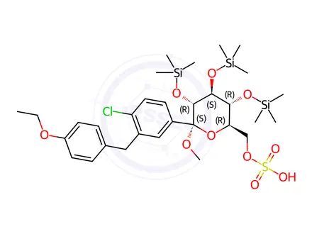 Chemical structure of Ertugliflozin Impurity 14