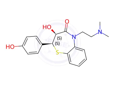 Chemical structure of Diltiazem Hydrochloride Impurity 12 Monomer