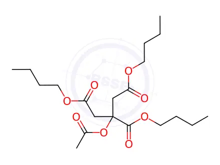Chemical structure of Citric acid,acetyl tributyl ester