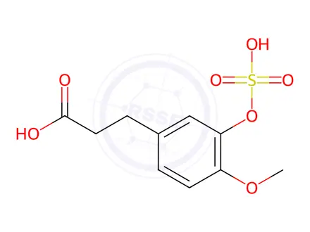 Chemical structure of Dihydro Isoferulic Acid 3-O-Sulfate