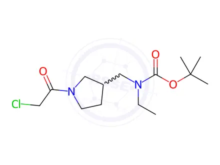 Chemical structure of tert-Butyl ((1-(2-chloroacetyl)pyrrolidin-3-yl)methyl)(ethyl)carbamate