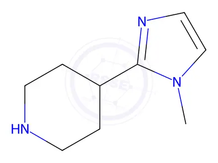 Chemical structure of 4-(1-methyl-1H-imidazol-2-yl)piperidine dihydrochloride