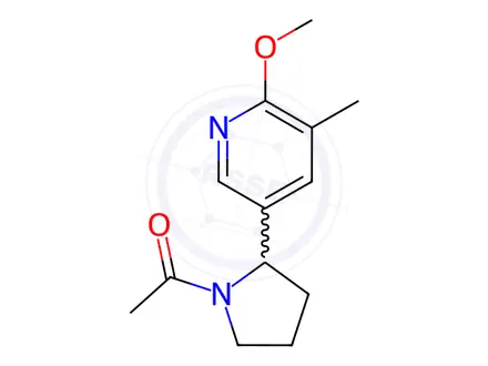 Chemical structure of 1-(2-(6-Methoxy-5-methylpyridin-3-yl)pyrrolidin-1-yl)ethanone