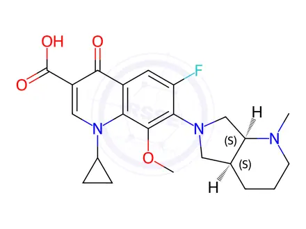 Chemical structure of Moxifloxacin Impurity F