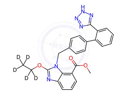 Chemical structure of Candesartan-d5 Methyl Ester