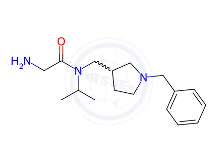 Chemical structure of 2-Amino-N-((1-benzylpyrrolidin-3-yl)methyl)-N-isopropylacetamide