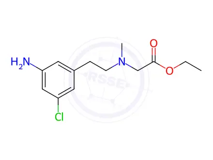 Chemical structure of Glycine, N-[2-(3-aMino-5-chlorophenyl)ethyl]-N-Methyl-, ethyl ester
