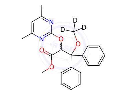 Chemical structure of rac Ambrisentan-d3 Methyl Ester