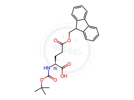 Chemical structure of Boc-Glu(OFm)-OH