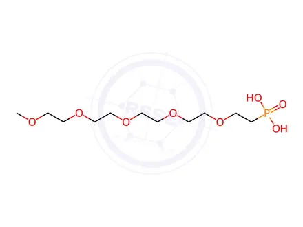 Chemical structure of (2,5,8,11,14-pentaoxahexadecan-16-yl)phosphonic acid