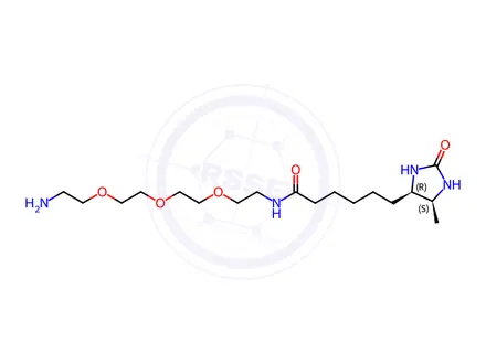 Chemical structure of Amine-PEG3-Desthiobiotin