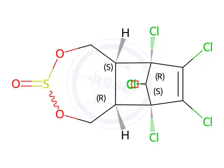Chemical structure of alpha-Endosulfan