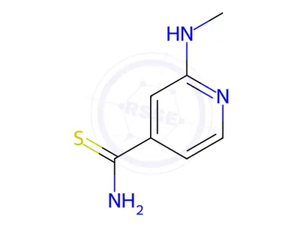 Chemical structure of 2-(Methylamino)pyridine-4-carbothioamide