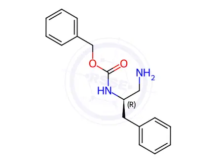 Chemical structure of [(1R)-1-(AMINOMETHYL)-2-PHENYLETHYL]-CARBAMIC ACID PHENYLMETHYL ESTER