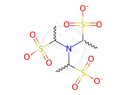 Chemical structure of trisodium 1,1',1''-nitrilotris(ethanesulphonate)