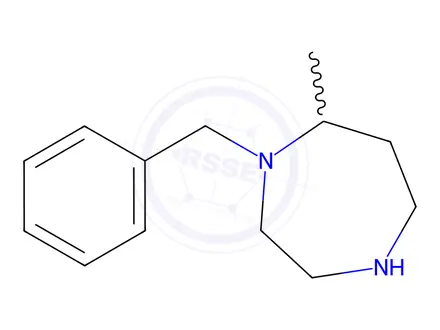 Chemical structure of Hexahydro-7-methyl-1-(phenylmethyl)-1H-1,4-diazepine