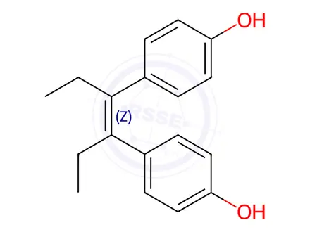 Chemical structure of (E,Z)-Diethylstilbestrol