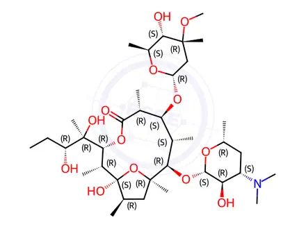 Chemical structure of Erythromycin EP Impurity J (1S-Isomer)