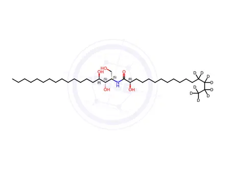 Chemical structure of CER6-2′R(d9)