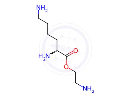 Chemical structure of 2-Aminoethyl lysinate trihydrochloride