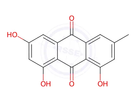 Chemical structure of Emodin