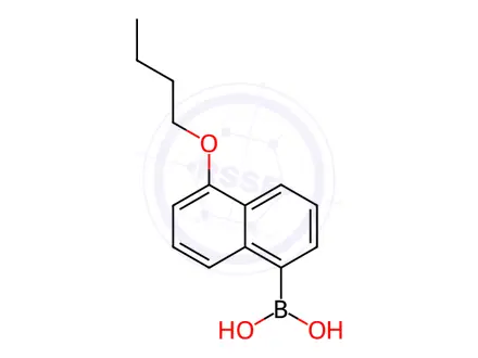 Chemical structure of (5-Butoxynaphthalen-1-yl)boronic acid