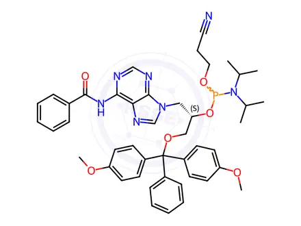 Chemical structure of Phosphoramidites Impurity 108 (GNA-S-A(Bz) Phosphoramidite)