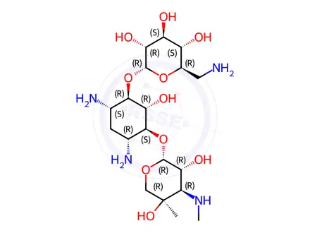Chemical structure of Isepamicin Impurity 4 Monomer (Gentamicin B)