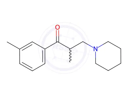 Chemical structure of 3-Tolperisone HCL