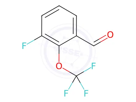 Chemical structure of Benzaldehyde, 3-fluoro-2-(trifluoromethoxy)-
