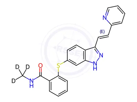Chemical structure of Axitinib-d3