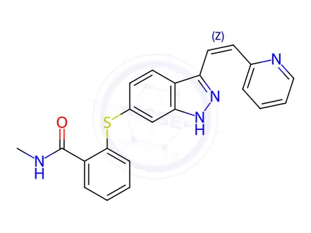 Chemical structure of Axitinib Impurity 1