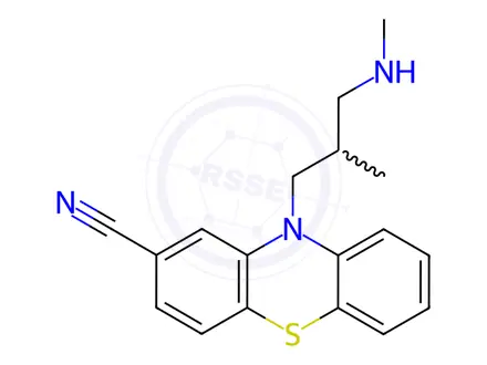 Chemical structure of Cyamemazine Impurity 2 Monomer(N-Desmethyl Cyamemazine Maleate Monomer)
