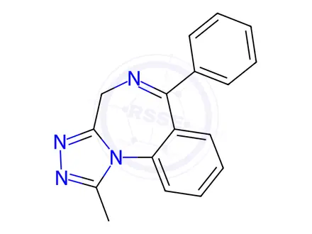 Chemical structure of Alprazolam Impurity 35