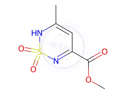 Chemical structure of Methyl 5-methyl-2h-1,2,6-thiadiazine-3-carboxylate 1,1-dioxide