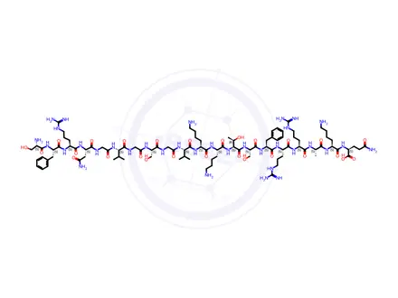 Chemical structure of Neuropeptide S (Rat)