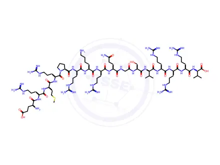 Chemical structure of Protein Kinase C Peptide Substrate