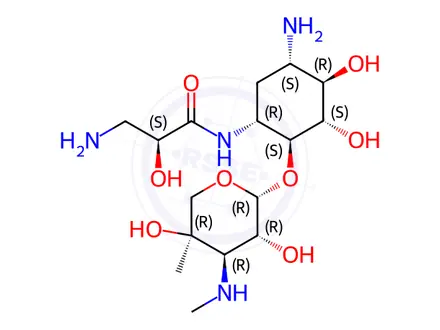 Chemical structure of Isepamicin Impurity 6