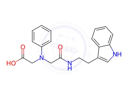 Chemical structure of [(2-{[2-(1H-Indol-3-yl)ethyl]amino}-2-oxoethyl)-(phenyl)amino]acetic acid