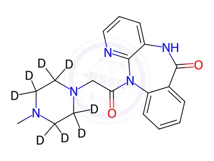 Chemical structure of Pirenzepine-d8