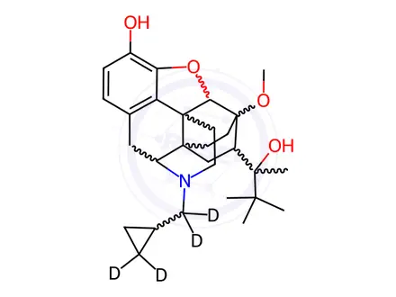 Chemical structure of BUPRENORPHINE D4