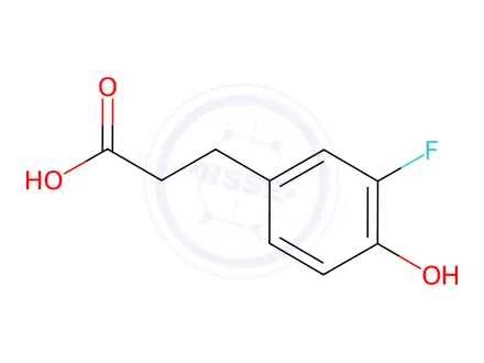 Chemical structure of 3-(3-Fluoro-4-hydroxy-phenyl)-propionic acid