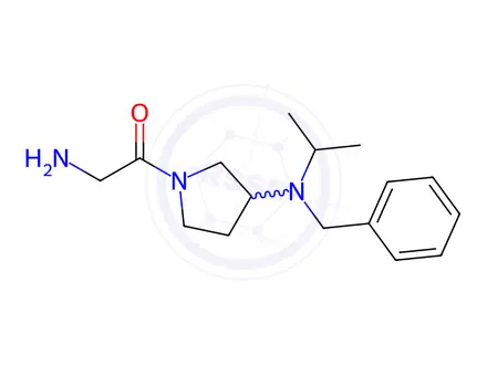 Chemical structure of 2-Amino-1-(3-(benzyl(isopropyl)amino)pyrrolidin-1-yl)ethanone
